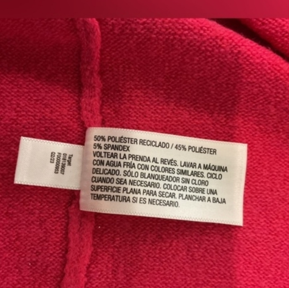 Womens 3 Button Front V Neck Cardigan Pink Size Medium New Minimumist - Picture 14 of 17